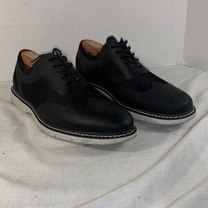 Stacy Adams Men's Summit  Black Wingtip Dress Shoes - Classic Lace-Up Oxford